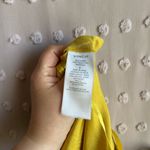 Vince Satin Silky Sleeveless V-Neck Cropped Wide Leg Jumpsuit Sz 4 Yellow Photo 3