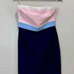 Likely Women’s Marena Strapless Mini Colorblock Dress Blue Pink White Size 6 NWT Photo 0
