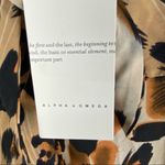 ALPHA OMEGA Animal Print High Ruffled Cutout Top, Size Small Photo 13