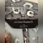 Norma Kamali  Leopard Print Dress Long Sleeve Ruched Faux Wrap Sz L Photo 3