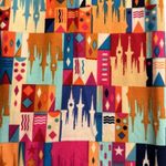 LuLaRoe Disneyland Kingdom Castke Soft Leggings RARE UNICORN One Size NEW #2726 Photo 2