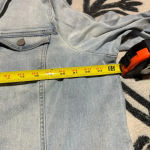 Susan Graver  Regular light blue denim long Jean jacket‎ women’s size XLP Photo 4