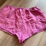 Free People Mirella Linen Blend Drawstring Shorts, Pink Plum, Size Medium Photo 8