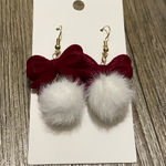 Red Bow Earrings Photo 0