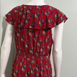 Anthropologie  Maeve Rosalia Red Floral Wrap Dress size 14 Photo 8