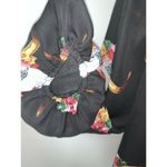 Show Me Your Mumu Womens Jamie Tunic Dress Size S Longhorn Steer Black Floral Photo 3