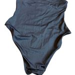 ANDIE Black One Piece Swimsuit Snap Down Bodysuit Stretch Size Small Women's Photo 1