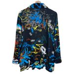 Parsley & Sage Jacket Womens Sz M Art To Wear Graffit Blazer Colorful Artsy Size M Photo 1
