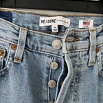 RE/DONE NWOT Comfort Stretch High Rise Stove Pipe Denim in Cloudy Blue Sz 28 Photo 4