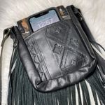 Boutique 8”x6”x3” Leather purse made in USA A true statement piece! Leopard & metallic Photo 6