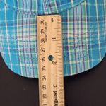 Women's Blue Plaid Daytona Beach Baseball Cap One Size Photo 2