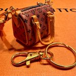 Handmade NEW  Fashion light brown/orange speed pu leather mini bag charm/keychain Photo 1