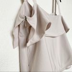 Wilfred le fou Aritzia Pale Taupe Ruffle Cami Top Size Medium Photo 7