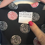 Jantzen Vintage Classics by Abstract Retro Swirl Top Button Up Shirt Blouse Photo 3