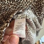 Talbots Leopard Print Button-Down Shirt – Stretch Cotton – Size M (Bust 38) Photo 4