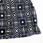 Anthropologie  One Shoulder Ruffle Tank Top Printed Black White Photo 10