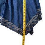 Indigo & Lace Womens Denim Asymmetrical Western Skirt Size S Embroidered Boho Blue Photo 4