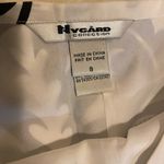 Peter Nygard  100% Silk White Lined‎ Midi Skirt w/Black Damask Pattern Size 8 Photo 5