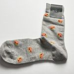 J.Crew Theme Graphic Logo Sandwich Design crew Style Socks NWT Photo 2