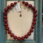 Charter Club  Red Pearl Tower Necklace NWT Photo 4