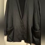 Helmut Lang  Black cotton casual one button blazer jacket cardigan Photo 5