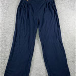 Michael Kors Pants Women 8 High Rise Linen Blend Pleated Front Gold Button Photo 0