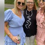 DO+BE  puff sleeve and Smocked Waist Dress💜🤍 NWT size small Photo 2