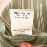 VICI  ACOA Tie Front Striped Shirt Mini Dress Green White Stripes sz Small Photo 6