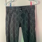 Mother the Looker jeans size 26 low rise skinny black grey snake print punk rock Gray Photo 3