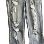 Twenty One ‎ Black distressed mid rise skinny flex size 3/4 Photo 1