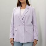 Thakoon Lilac Linen Blazer Purple Size 8 Photo 2