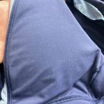 Aerie  V Neck Sports Bra Blue Mesh Padded Photo 8