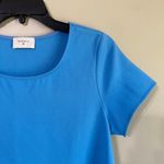 Everly  medium short sleeve blue top Photo 1