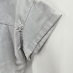 ZARA NWT Collared Denim Metallic Blue/Silver Romper Size M Photo 7