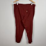 Levi's Jogger Pants Womens XL Brick Red Pull On Drawstring Waist High Rise Crop Photo 2