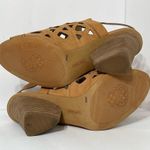 Vince Camuto Cutout Nubuck Heeled Sandals- Deverly Size 9.5 Photo 6