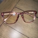 Quay Australia Hardwire Crystal Pink Frame Blue Light Crystal Clear Sunglasses Photo 2