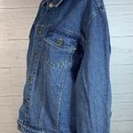 Vintage Embroidered "Christy" Denim Jean Jacket Hippie Womens 2X Trucker Blue Size XXL Photo 2