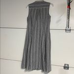 Calvin Klein  WOMENS BLACK WHITE GINGHAM TIE FRONT DRESS 8 Photo 3