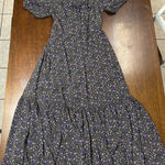 Polagram Floral Cottage Core Renaissance Flowy Corset Milkmaid Dress Women Small Coquette Photo 0