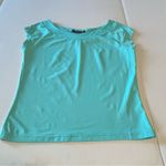 Hillard & Hanson  Womens Size XS‎ Teal Fitted Top Blouse Boatneck Coastal Preppy Photo 7