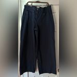 Caslon  Navy High Waist Wide-Leg‎ Pants Size 14 EUC Photo 1