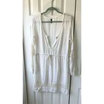 H&M White Crochet Swimsuit Tunic Coverup Photo 1