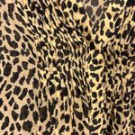 Mint Velvet Blouse Top Womens Size 14 UK 10 US Yellow Black Animal Print Sheer Photo 1