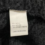 Chiaramente Made In Italy Cardigan Sweater Wool Blend Black & Gray Open Front S Photo 6