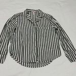 Victoria's Secret Victoria’s Secret Long Sleeve Grey White Stripe PJ Pajama Top Sz XS Extra Small Photo 0