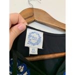 Blue Rain Floral Embroidered Dress Womens Sz XS Bat Sleeve Boho Fringe V Neck Photo 8