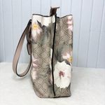 Nine West Beige Floral Tote with Pink and White Accents Photo 4