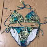 OP B43 Women 2Pc Swimsuit Bikini Animal Print Padded Size Top-Large Botto-Medium Photo 0