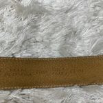 Liz Claiborne Vintage Taupe Tan Leather Belt Gold Buckle Sz 18-20 Photo 6